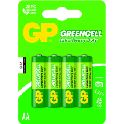 4x Piles AAA GP Greencell Extra Heavy Duty / R03 / 1.5V