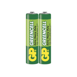2 x Piles GP AAA Greencell Extra Heavy Duty R03 1.5V