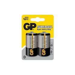 2 x Pile GP R20 Super Heavy Duty D 1.5V