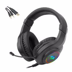 Casque Gaming Écouteur Fil Arceau USB Noir - Redragon H260 - Vue supplémentaire 5