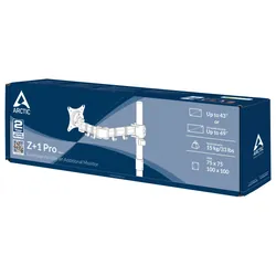 ARCTIC Z+1 Pro Gen 3 49" Noir, Acier satin