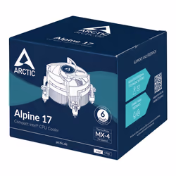 ARCTIC Alpine 17 Processeur Refroidisseur d'air 9,2 cm Noir, Argent - Vue supplémentaire 7