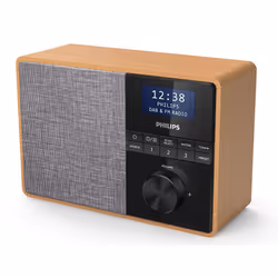 Radio Portatif Numérique Philips TAR5505/10 Noir/Gris/Bois