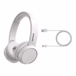 Écouteur Bluetooth sans fil Philips 4000 série TAH4205WT/00 - Casque Arceau Appels/Musique Blanc