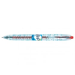 Pilot B2P Gel Stylo à bille retractable avec clip Rouge