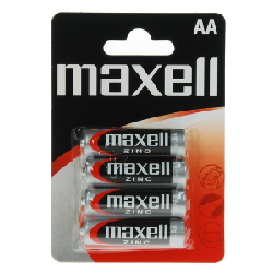 Maxell 4 x AA Batterie à usage unique Zinc-Carbone