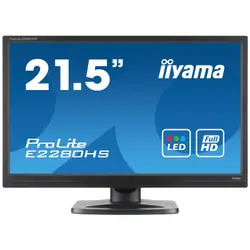 iiyama ProLite E2280HS-B1 écran plat de PC 21.5" Full HD LED Noir