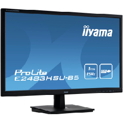 iiyama ProLite E2483HSU-B5 écran plat de PC 61 cm (24") 1920 x 1080 pixels Full HD LED Noir