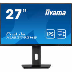 iiyama ProLite XUB2793HS-B5, 68,6 cm (27"), 1920 x 1080 pixels, Full HD, LED, 4 ms, Noir