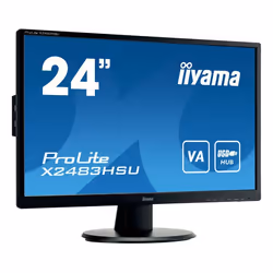 iiyama ProLite X2483HSU-B5, 60,5 cm (23.8"), 1920 x 1080 pixels, Full HD, LED, 4 ms, Noir