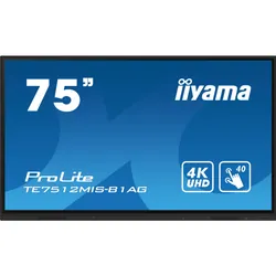 75" 4K UHD Android 11 - Iiyama PROLITE Panneau de Signalisation Numérique Wi-Fi 400cd/m² Noir
