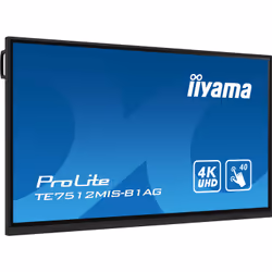 75" 4K UHD Android 11 - Iiyama PROLITE Panneau de Signalisation Numérique Wi-Fi 400cd/m² Noir