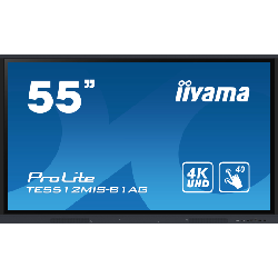 iiyama TE5512MIS-B1AG affichage de messages Panneau plat de signalisation numérique 139,7 cm (55") LED Wifi 400 cd/m² 4K Ultra HD Noir Écran tactile Intégré dans le processeur Android 11 16/7