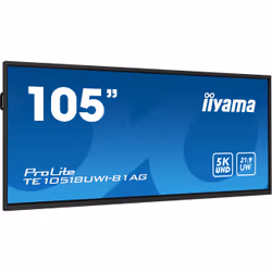 iiyama PROLITE Carte A numérique 2,67 m (105") LED Wifi 450 cd/m² 5K Ultra HD Noir Écran tactile Intégré dans le processeur Android 24/7