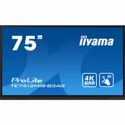 iiyama TE7512MIS-B3AG, En forme de kiosk, 190,5 cm (75"), LCD, 3840 x 2160 pixels, Wifi, 24/7