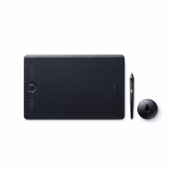 Wacom Intuos Pro M South, Avec fil &sans fil, 5080 lpi, 224 x 148 mm, USB/Bluetooth, Stylo, Noir