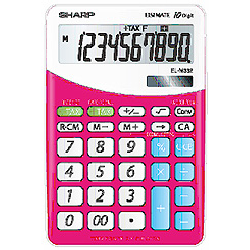 Sharp EL-332B-PK calculatrice Bureau Calculatrice financière Rose