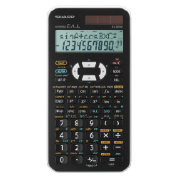 Sharp EL-506XWH calculatrice Poche Calculatrice scientifique Noir, Blanc