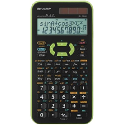 Sharp EL506XGR - VERDE calculatrice Poche Calculatrice scientifique Noir, Vert