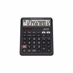 Calculatrice De Bureau Sharp EL-CC12G 12 Chiffres - Noir