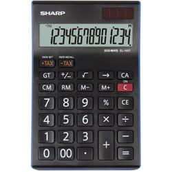 Sharp EL-145T calculatrice Bureau Calculatrice financière Noir