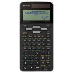 Sharp EL-W506T calculatrice Poche Calculatrice à écran Noir, Gris
