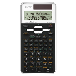 Sharp EL506TSBWH calculatrice Poche Calculatrice scientifique Noir, Blanc