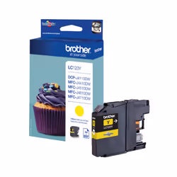 Brother LC-123Y, Original, Encre à pigments, Jaune, MFC-J4610 DW, MFC-J4410 DW, MFC-J4510 DW, 1 pièce(s), Impression à jet d' ...
