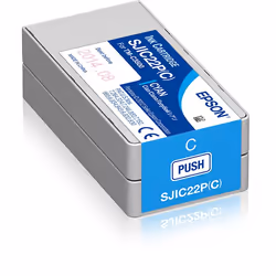 Epson SJIC22P(C): Ink cartridge for ColorWorks C3500 (Cyan), 1 pièce(s)