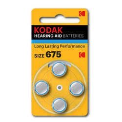 4x Piles Bouton KODAK Hearing 675