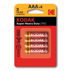 4x Piles KODAK Super Heavy Duty au Zinc 1.5V