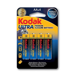 4x Piles KODAK Ultra AlKaline AA 1.5V