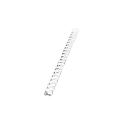 50 Reliures Spirale Plastique 38mm Blanc