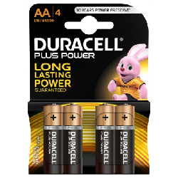 4x Piles Duracell Plus Power AA
