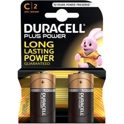 2 Piles DURACELL Plus Power Type C