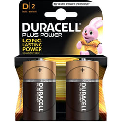2x Piles DURACELL Plus Power D