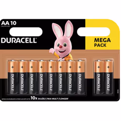 10x Piles DURACELL Plus Power AA