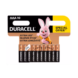 10x Piles DURACELL Plus Power AAA