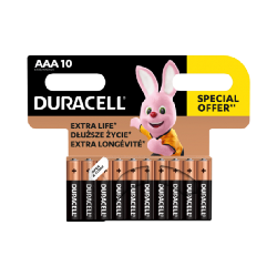 10x Piles DURACELL Plus Power AAA