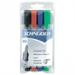 POCH/4 Marqueurs pour Tableau Schneider Maxx 290 Couleur Basic