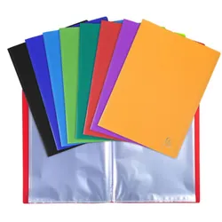 PORTE DOCUMENTS MINTRA A4 EN PP 160 VUES COULEURS ASSORTIES
