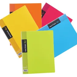 Porte documents Personnalisable DELI A4 PP 60P Assortis - E5035