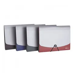 Organiser 13 Compta DELI A4 Fermeture élastique ASSORTIS - E5558