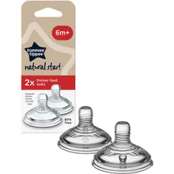 Tommee Tippee C2N Closer to Nature Thick Feed Teats 6m+ 2 pcs