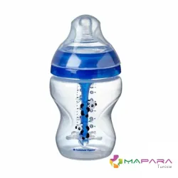 Tommee Tippee Closer To Nature Anti-colic Advanced Baby Bottle Slow Flow Blue 0 m+ 260 ml