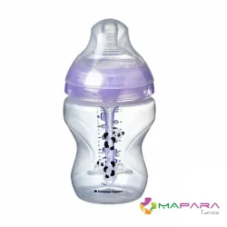 Tommee Tippee Biberon plastique Rose 0m+ AAC 260ml