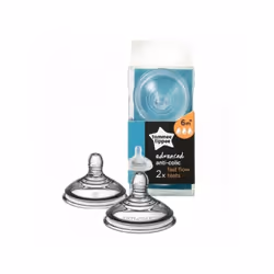Tommee Tippee 2 tétines débit Rapide AAC 6M+