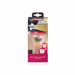 Tommee Tippee Biberon Plastique Rose 3m+ CTN 340ml