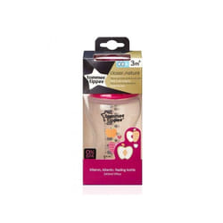 Tommee Tippee Biberon Plastique Rose 3m+ CTN 340ml