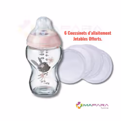 Tommee Tippee C2N Closer to Nature Pink Glass 0m+ 250 ml